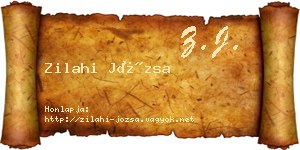 Zilahi Józsa névjegykártya